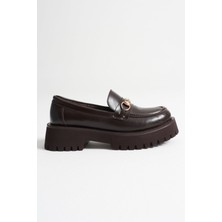 Shoegar Toka Detaylı Acı Kahve Günlük Loafer Ayakkabı EATR10MS04B