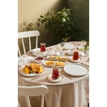 UltraMint Şık 32 Parça 6 Kişilik Gold Kahvaltı Takımı Seti