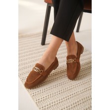 Shoegar Kadın Süet Taba Günlük Ayakkabı EATR27MS02C