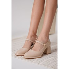 Shoegar Nude Rugan Kadın Topuklu Ayakkabı EATR18MS07B