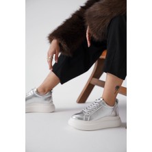 Shoegar Gümüş Kadın Sneaker EATR01MS05B