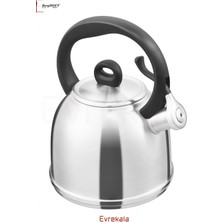 PremiumPort Düdüklü Çaydanlık 1,9l, Paslanmaz Çelik, Modern ve Şık Tasarım