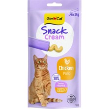Gimcat Snack Cream Tavuklu Kedi Ödülü 6X15GR