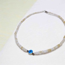 Lal Dizayn El Yapımı Boncuklu Kolye Uçlu Kolye