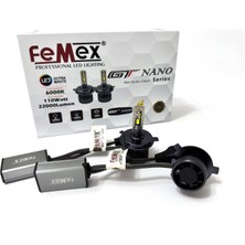 Femex Ford Fiesta 6 2002-2009 Kısa Uzun Far LED Gt Nano Pro