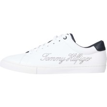 Tommy Hilfiger Erkek Beyaz Tommy Hilfiger Th Outlıne Sıgnature Erkek Beyaz Günlük Spor Ayakkabı