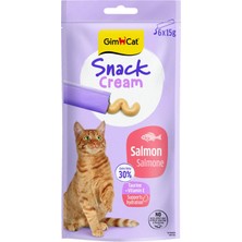 Gimcat Snack Cream Somonlu Kedi Ödülü 6X15GR