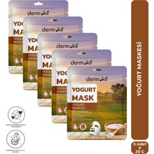 Dermokil Yoğurt Kağıt Yüz Maskesi (Kuru Ciltler Için) 20 G x 5 Adet