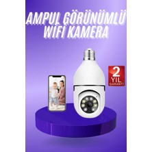 Fixup Güvenlik Kamerası Wi-Fi Özellikli 360 Derece Full Hd 1080P Ampül Kamera