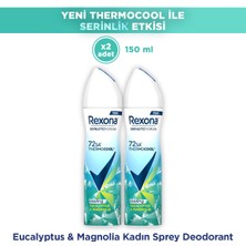 Rexona Thermocool Kadın Sprey Deodorant Eucalyptus & Magnolia 150 ml X2