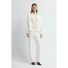 Love My Body Örme Bol Pantolon Kemik 153L9761000