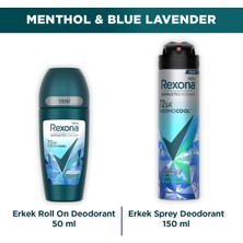 Rexona Men Thermocool Erkek Sprey Deodorant Menthol & Blue Lavender 150 ml + Roll On 50 ml