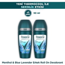 Rexona Men Thermocool Erkek Roll On Deodorant Menthol & Blue Lavender 50 ml X2