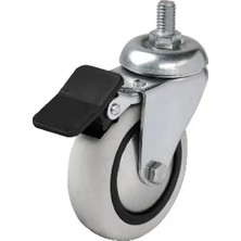 Remstdrk Hts 354 - 75X25 mm Pvc Makaralı Vidalı Frenli Teker 4 Adet