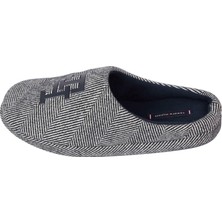 Tommy Hilfiger Erkek Siyah Tommy Hilfiger Th Herrıngbone Homes Erkek Siyah Terlik