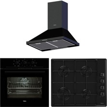 Teka Chef 3 Ankastre Set ( He 715 Bk - Hlx 640 KBC0E Bk (E5) - Dbt 60 )