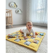 Dkare Dkare Safari Serisi Pamuklu Bebek Oyun Minderi  Yumuşak Dolgulu Karın Üstü Zaman Minderi