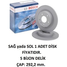 Arka Fren Disk Ampera Astra J Zafira C Cruze J300 J305 J308 Volt 1 13502138 0986479C58 Bosch