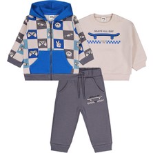 Civil Baby Dama Empirme 3'lü 6-18 Ay Takım - Bej 9-12 Ay