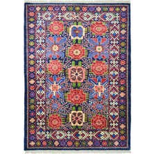 Kilim Co. Afgan Sultani Çiçek Desenli El Dokuma Halı 125X183 cm (2.26 M²)