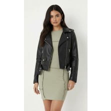 Merlot Ters Dikiş Detaylı Mini Elbise