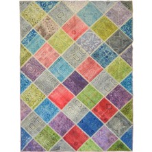 Kilim Co. Patchwork Çok Renkli El Dokuma Halı 170X234 cm (3.98 M²)