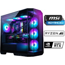 Xaser Msi Mag Pano Black X140 Ryzen 7 7800X3D 32GB Ddr5 Ram 1tb M.2 Nvme SSD 16GB RTX5060 Ti Sıvı Soğutmalı Msı Oyuncu Oem Paket
