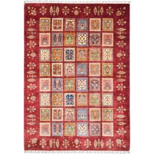 Kilim Co. Afgan Binbirgece El Dokuma Kırmızı Renk Halı 180X260 cm (4.68 M²)