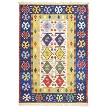 Kilim Co. Yünden El Dokuma Uşak Kök Ince Kilim 120X180 cm (2.16 M²)