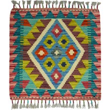 Kilim Co. El Dokuma Afgan Kilim 50X50 cm (0.25 M²)