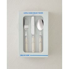 UltraMint Paslanmaz Çelik Çatal Kaşık Bıçak Takımı 18 Parça 6 Kişilik Set