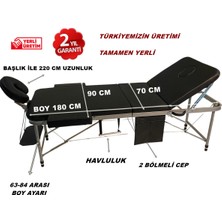 Nasip Medikal Relax Soft Taşınabilir Katlanır 3 Parça Alüminyum Masaj Masası