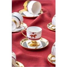 UltraMint Şık 6 Kişilik 90 ml Kahve Fincan Takımı Seti, Modern Tasarım ile Keyfinizi Artırır