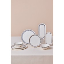 UltraMint Modern 8 Parça 2 Kişilik Şık Yemek Takımı Seti