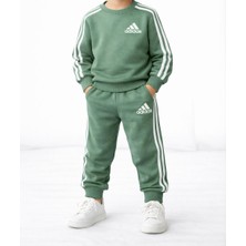 BeU Kids Erkek Çocuk 3 Iplik Fırçalı Kumaş %100 Pamuk Eşofman Takım