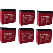 Yiğit Akü 12V 24AH  Jel Akü 6'lü Paket 2026 Üretim