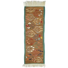 Kilim Co. Lale Motifli El Dokuma Uşak Kilim Yolluk 60X165 cm (1 M²)