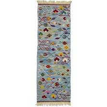 Kilim Co. Lale Motifli El Dokuma Uşak Kilim Yolluk 60X175 cm (1.05 M²)