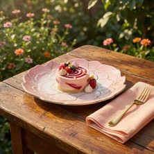 Güral Porselen Rose Premium Hand Made Dekoratif Porselen Tabak 21 cm