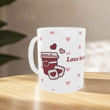 Uçan Kupa Love In A Cup – Sevgililer Günü Özel Sevimli Kahve Temalı Kupa
