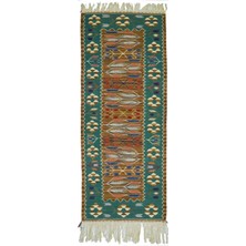 Kilim Co. Buğday Başağı Motifli El Dokuma Uşak Kilim Yolluk 60X172 cm (1.03 M²)