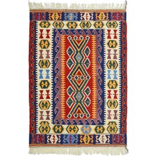 Kilim Co. Yünden El Dokuma Uşak Kök Ince Kilim 111X163 cm (1,81 M²)