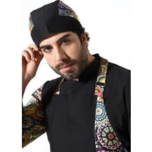 Kuyruklu Bone Siyah Renkli Daire