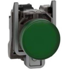 Schneider Electric XB4BVG3, Işıklı Buton, Harmony Xb4, Gri Plastik, Yeşil, 22 Mm, Entegre Led, Düz Lens, 110–120 V Ac