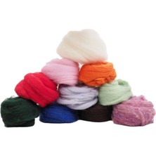 Ritzz Yün Keçe Seti 10 Renk %100 Merinos Yün 5153 Küçük Projeler İçin İdeal