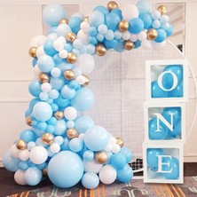 Bkmc Ilk Yaş Doğum Günü Balon Kutlu Erkek Çocukları Için Doğum Günü Parti Seti Süsü