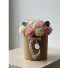 Sevgililer Günü Çiçek Buketi Mum Anne,sevgili,arkadaş,tüm Sevdikleriniz Için En Güzel Hediye