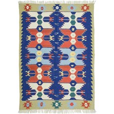 Kilim Co. Yünden El Dokuma Uşak Kök Ince Kilim 111X163 cm (1,81 M²)