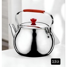 PremiumPort Paslanmaz Çelik 3,5 Litre Üstten Kulplu Kamp ve Piknik Çaydanlığı