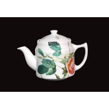 PremiumPort Gül Desenli Büyük Boy Demlik, Şık ve Kullanışlı Çay Demleme Aracı